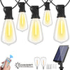 Dimmbare Solarlichterketten mit Steckern und einer Solarmodul für Outdoor-Dekoration