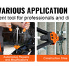 Orange professional rivet nut tool kit used in factory, automotive repairs, construction, and DIY projects.